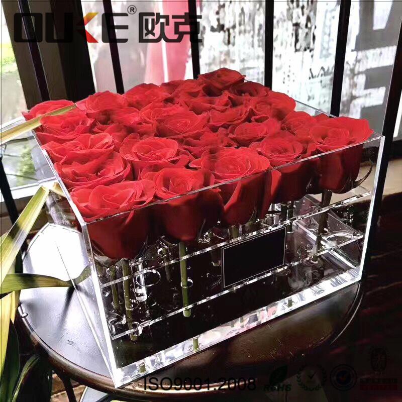 Clear Acrylic Display Box For Flowers .jpg