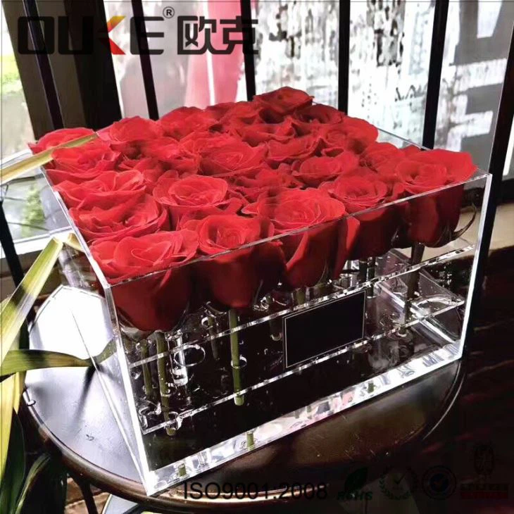 Chinese Supplier Clear Acrylic Display Box For Flowers