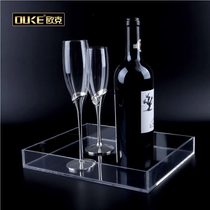 Clear Acrylic Tray For Food And Makeup Products