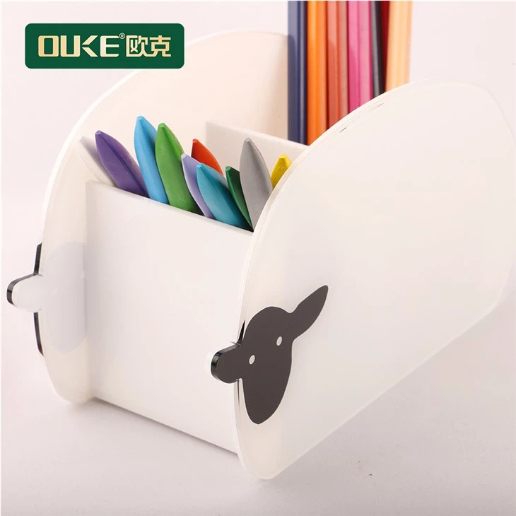 Office Desktop White Acrylic Display Holder